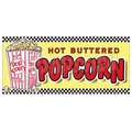 Signmission Safety Sign, 1.5 in Height, Vinyl, 24 in Length, Popcorn D-DC-24-Popcorn
